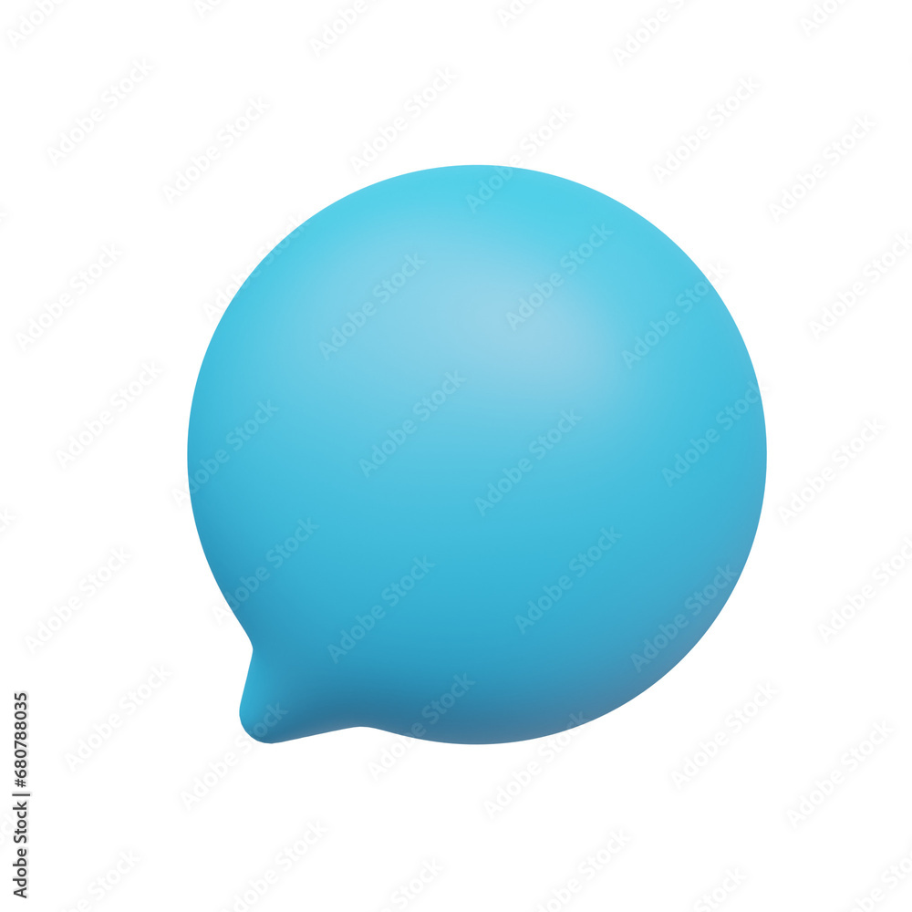 Bubble chat Icon, 3D render Bubble chat Icon, 3D render