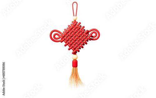 Chinese knotting, Chinese traditional background, 3d rendering.