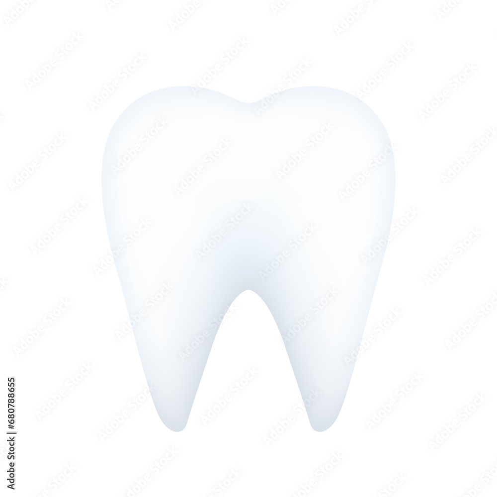 Tooth human internal organ anatomy model isolated on a white background. Medicine and science concept. 3D icon vector illustration. For advertisements about health care. Tooth human internal organ anatomy model isolated on a white background. Medicine and science concept. 3D icon vector illustration. For advertisements about health care.