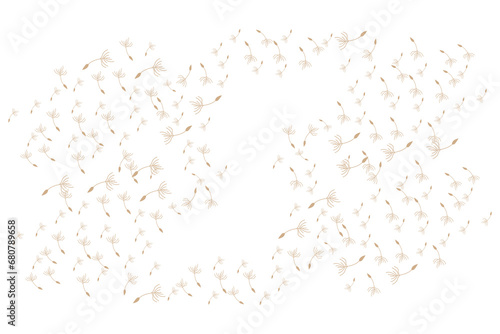Dandelion Logo, Vector Plant Dandelion flower, Design Icon Template