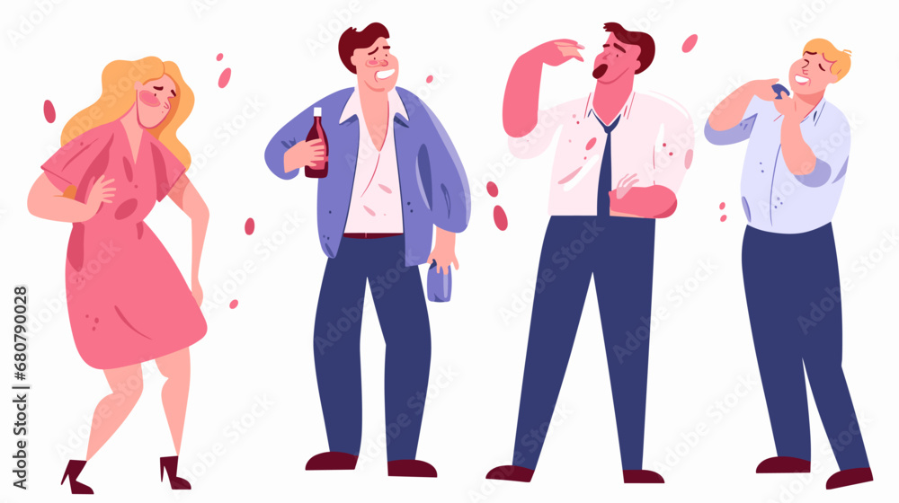 Concept vector illustration of business situation. Concept vector illustration of business situation.