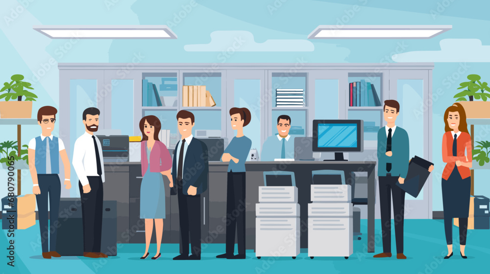 Fototapeta premium Concept vector illustration of business situation.