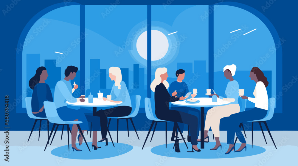 Concept vector illustration of business situation. Concept vector illustration of business situation.