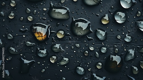 Rain Water Drop Falling Dark Surface , Wallpaper Pictures, Background Hd