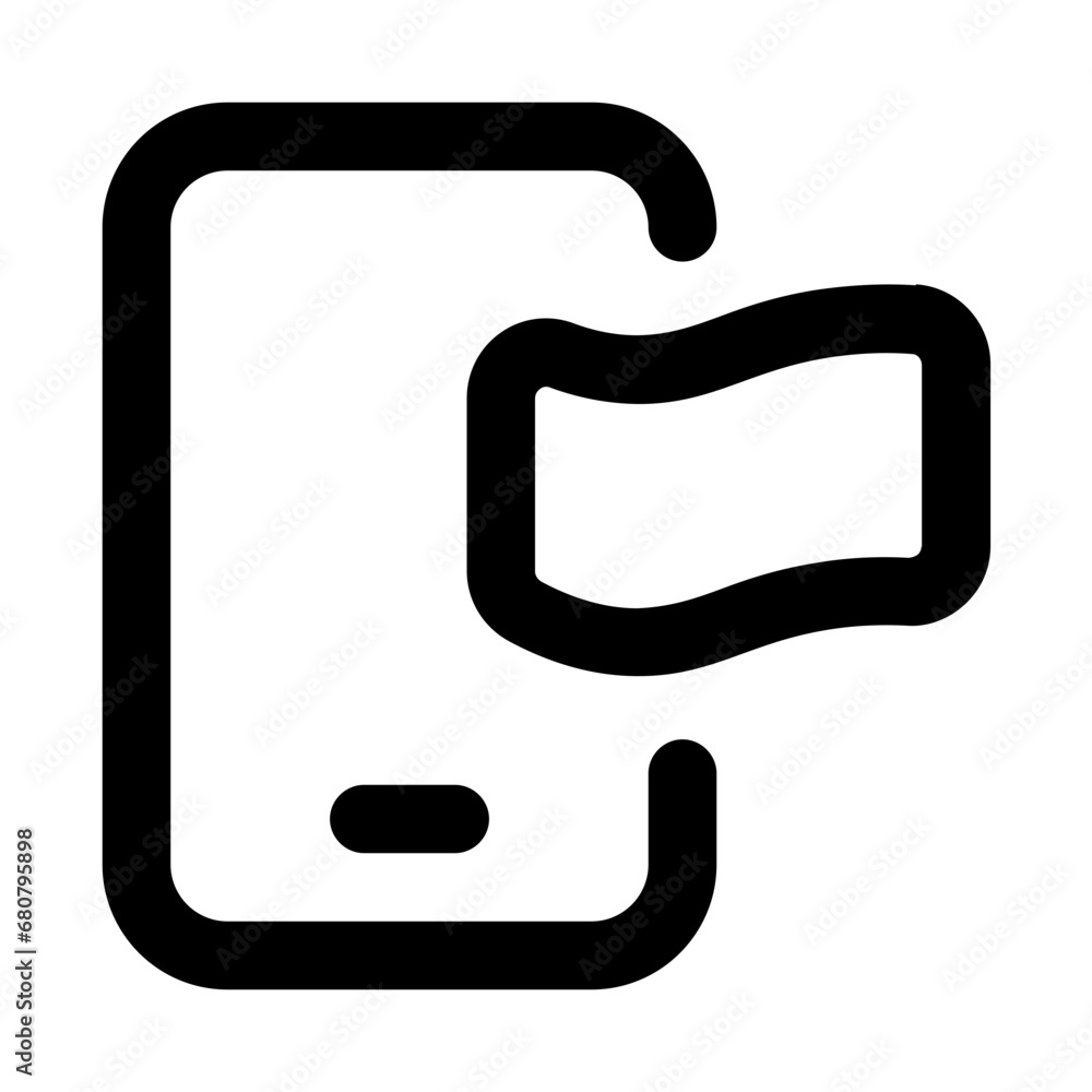 mbanking line icon mbanking line icon
