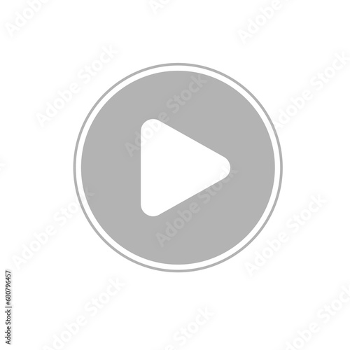 play button gray circle