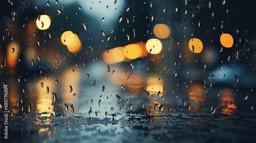 Heavy Raining Make Many Small Splash , Wallpaper Pictures, Background Hd © MI coco