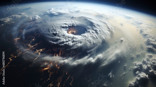 Hurricane Florence Over Atlantics Satellite View , Wallpaper Pictures, Background Hd