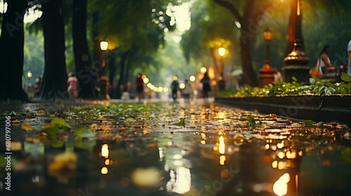 Linden Alley Rain Late Afternoon Sunlight , Wallpaper Pictures, Background Hd