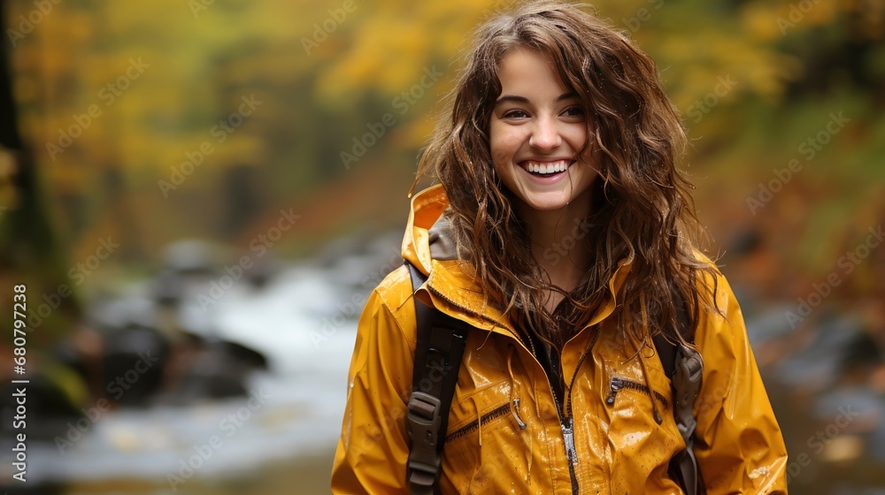 Natural Female Beauty Autumn Rain , Wallpaper Pictures, Background Hd