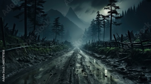 Dark Landscape Rain , Wallpaper Pictures, Background Hd