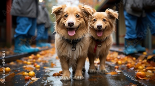 Golden Retriever Dog Rain Boots Holding , Wallpaper Pictures, Background Hd