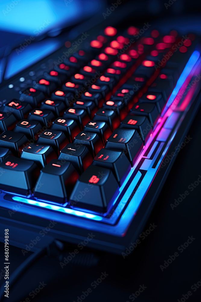 Fototapeta premium computer keyboard, generative ai
