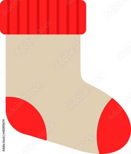 Winter sock illustration