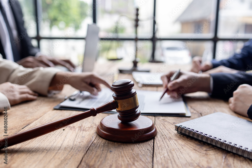 Αυτοκόλλητο female lawyers working at the law firms
