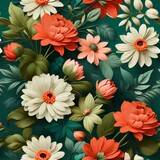 seamless floral pattern generative AI