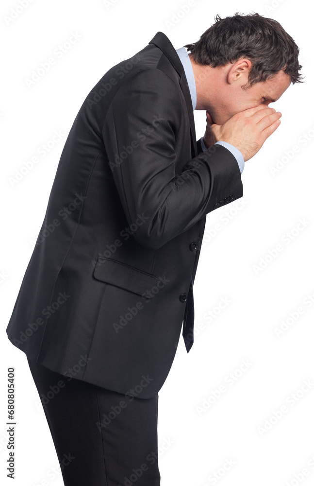 Digital png photo of caucasian businessman shouting on transparent background Digital png photo of caucasian businessman shouting on transparent background