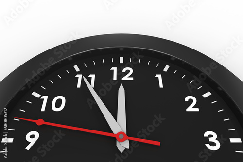 Digital png illustration of black clock on transparent background