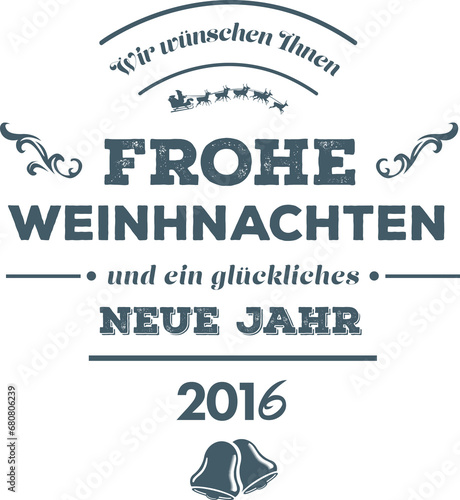 Digital png illustration of frohe weinhnachen text on transparent background