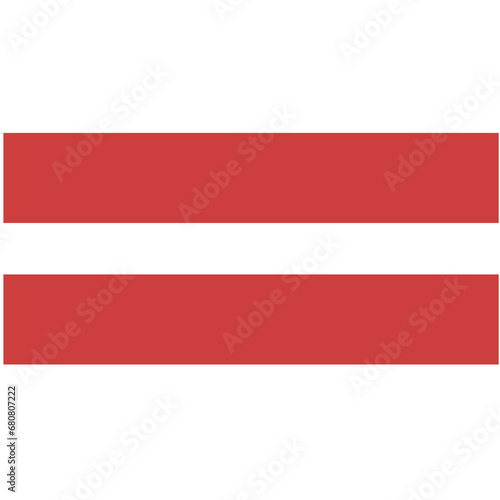Digital png illustration of two red rectangles with copy space on transparent background