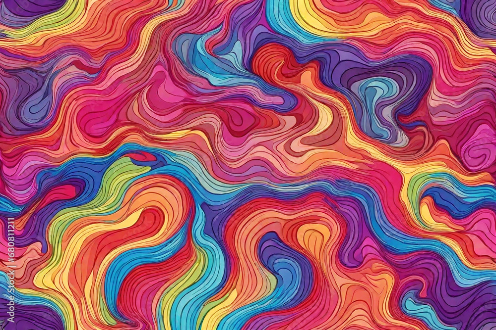 Abstract colorful wavy background. Vector illustration for your graphic design.