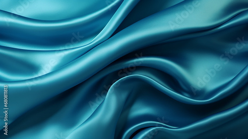 Wallpaper Mural abstract background luxury cloth of liquid wave or wavy fold in turquoise Torontodigital.ca