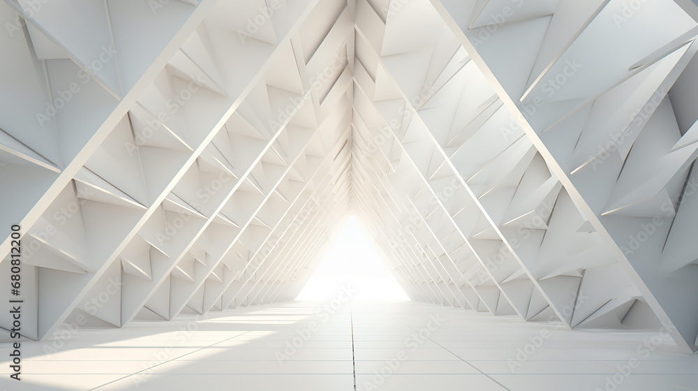 white triangles 3d rendering background white triangles 3d rendering background
