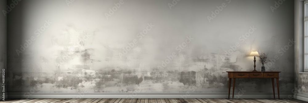 Empty Gray Wall Room Interiors Studio , Banner Image For Website, Background abstract , Desktop Wallpaper