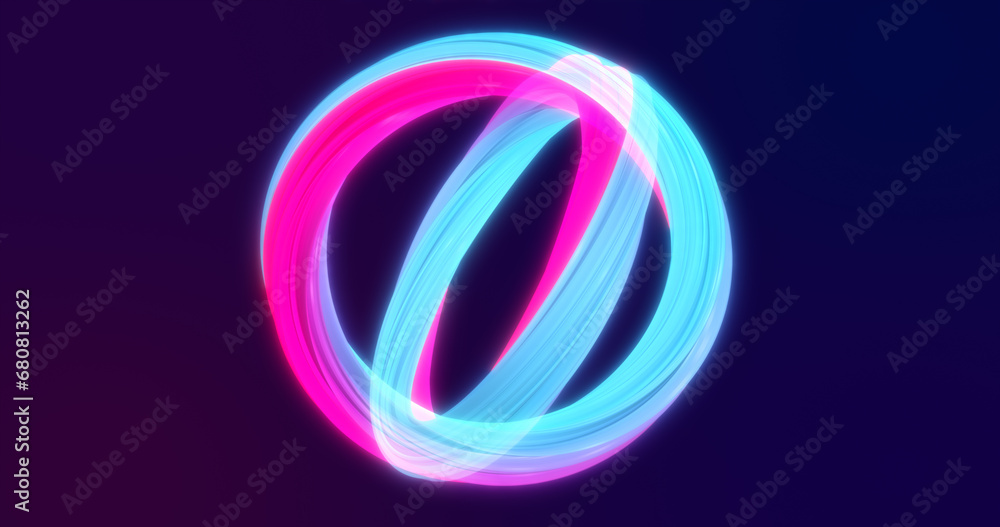 Abstract purple energy magic bright glowing spinning ring of lines, background Abstract purple energy magic bright glowing spinning ring of lines, background