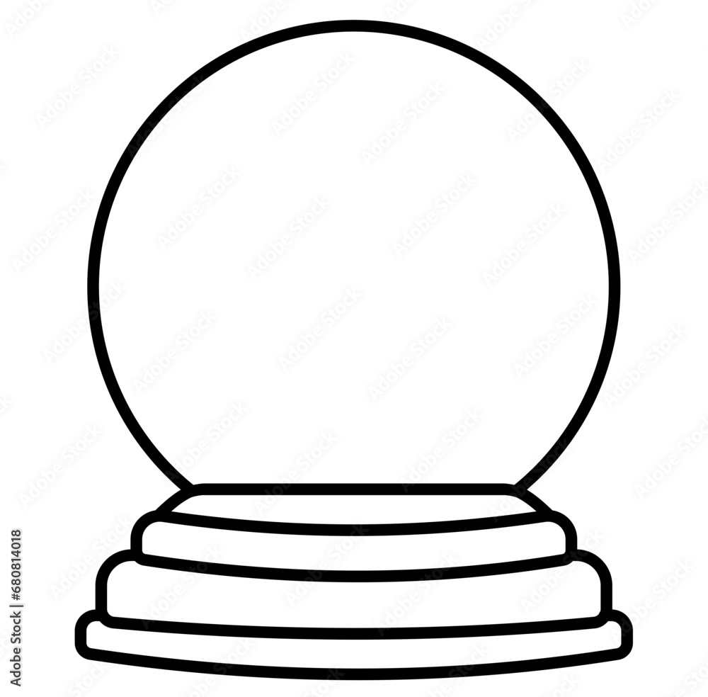 Cute Christmas snowglobe outline cartoon doodle illustration
Cute Christmas snowglobe outline cartoon doodle illustration