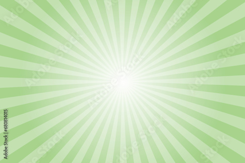Green burst background. Retro vintage style pale green color ray burst design background. vector design