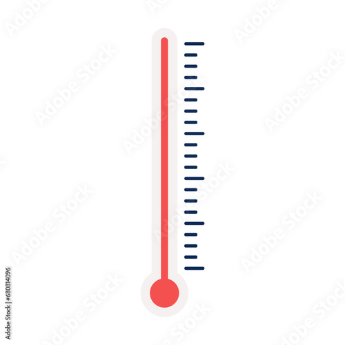 Thermometer flat icon control temperature illustrator
