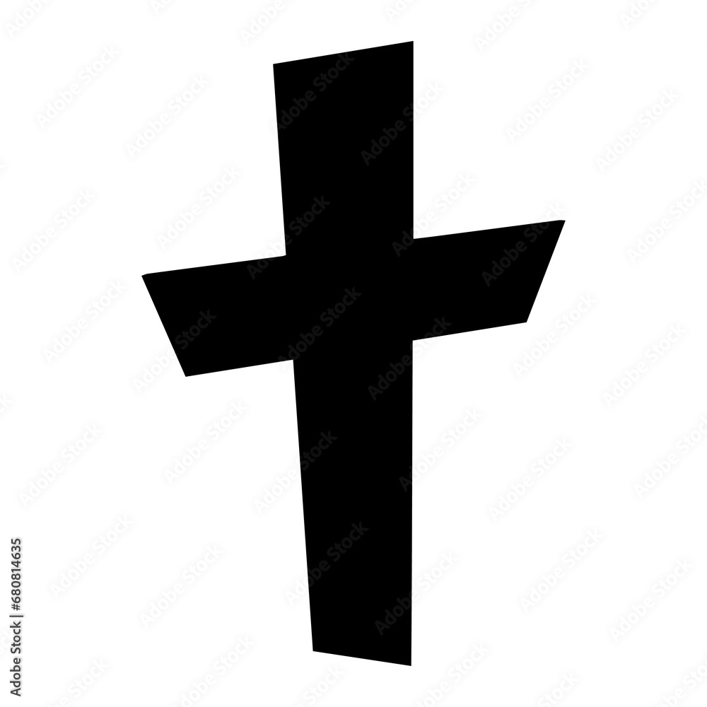 black cross sign