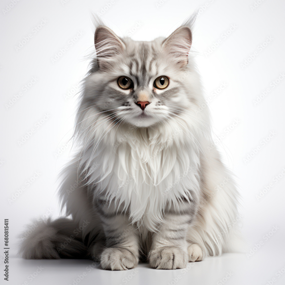 british kitten isolated on white