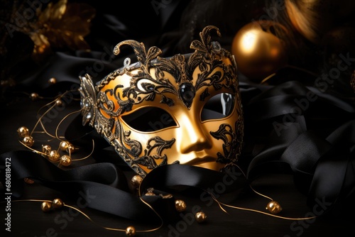 Masquerade Ball: A glamorous masquerade ball with elegant masks and attire. 