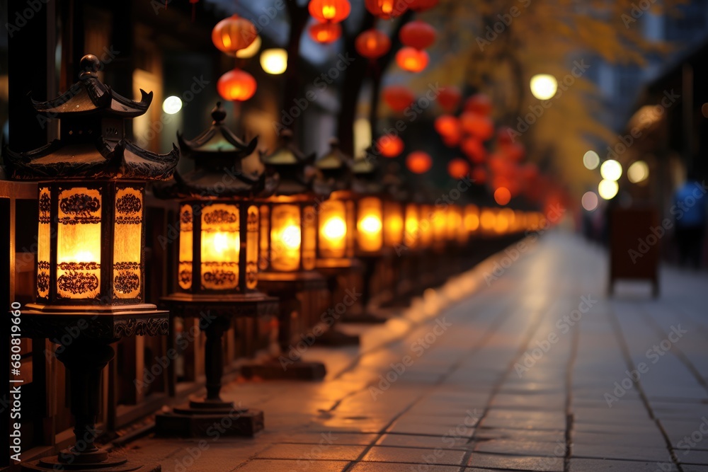 Candle-lit Lantern Walk: A peaceful walk with lanterns lighting the way.