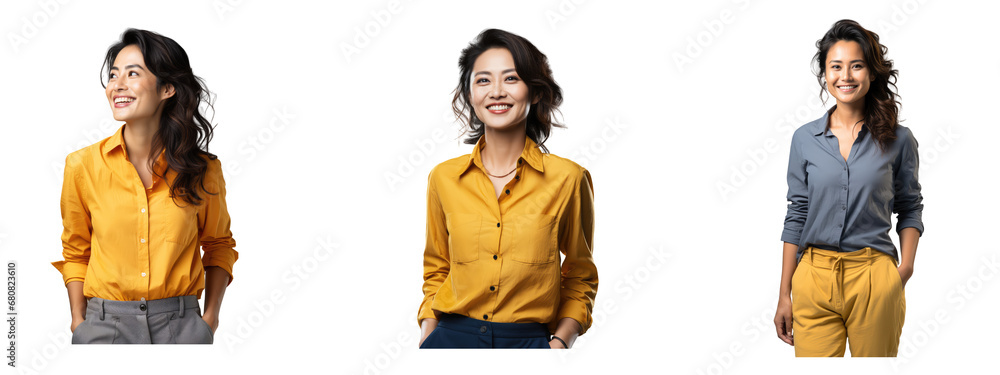 asia woman smiling 35 years old - obrazy, fototapety, plakaty 