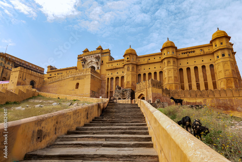 Amber Palace also known as Amer Fort or Amber Fort is located in Jaipur,Rajashtan,India.