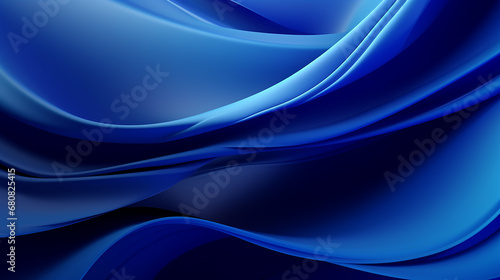 deep blue abstract wavy background 3d rendering