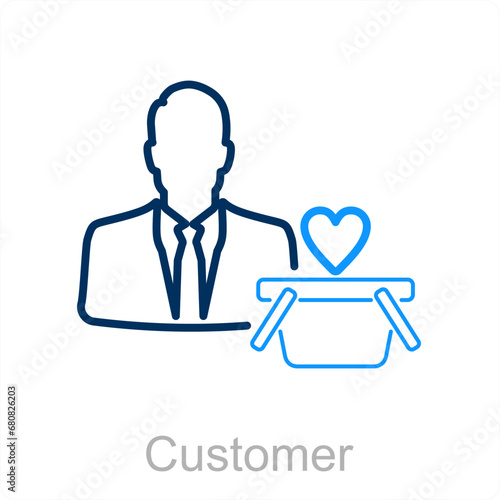 Multi Tasking and support icon concept
