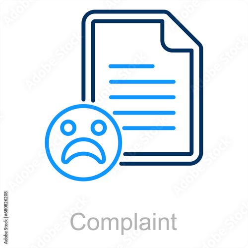 Complaint and feedback icon concept