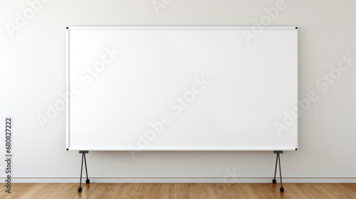 Blank portable white dry erase board erady for custom text