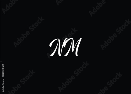 NM creative logo design and monogram logo