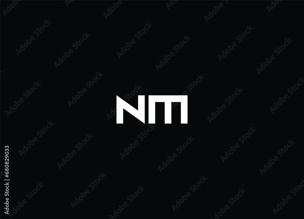 NM creative logo design and monogram logo NM creative logo design and monogram logo
