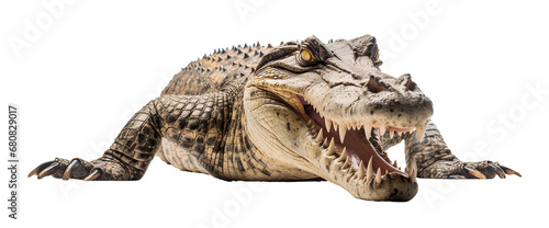 Fierce crocodile on transparent background PNG © PNG for U