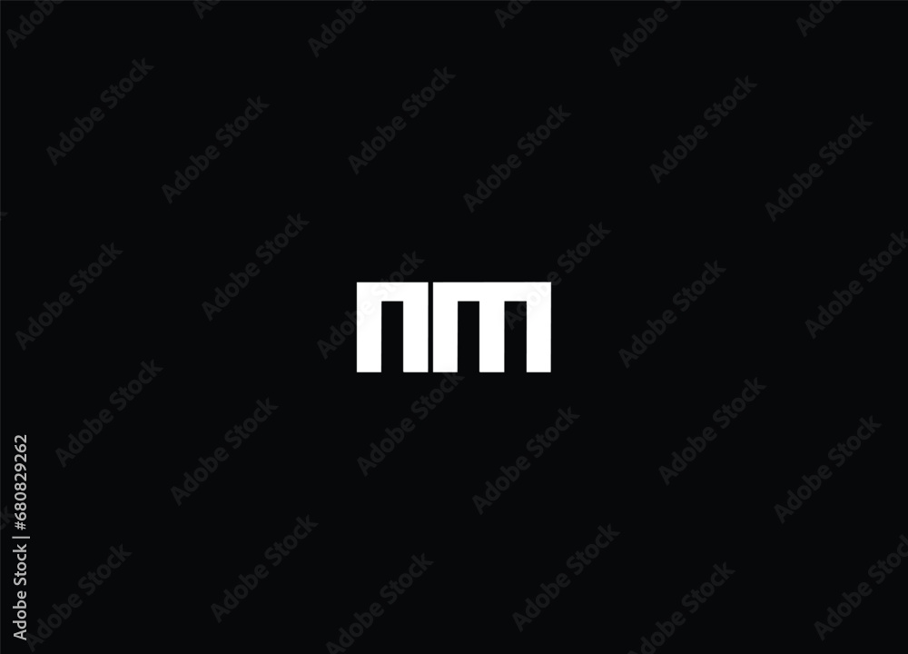 NM creative logo design and monogram logo