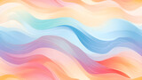 Colorful wavy watercolor style abstract background. Hand drawn art. Wallpaper, banner, cover, poster design, Generative AI