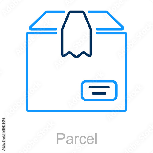 Package and parcel icon concept