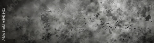 Monochrome Panoramic Grunge Cement Wall Texture