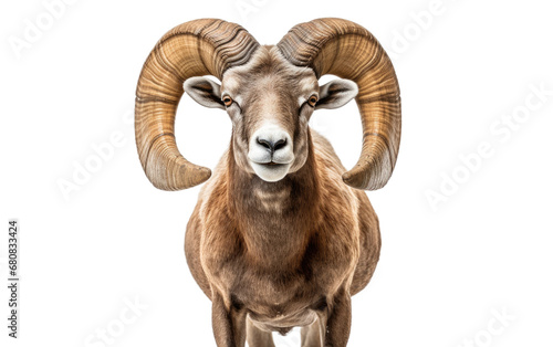 Gorgeous Pretty Desert Bighorn Sheep Isolated on Transparent Background PNG. photo